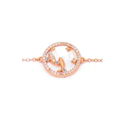 Zapestnica z obeskom, RIBI, rose gold