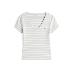 Tommy Jeans Majica Essential pastelno zelena/bela