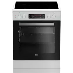 BEKO Električni šporet FZR67400WPS  Bela, Staklokeramička, 65 l