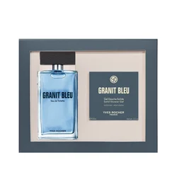 Yves Rocher Muški set Granit Bleu, Toaletna voda i gel za tuširanje