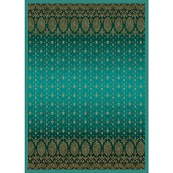 Bassetti OKRASNA ODEJA GOLD DECOR 240/250 cm zelena