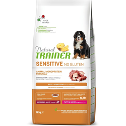 Trainer Natural SENSITIVE No Gluten hrana za pse Puppy - Pačetina - Medium/Maxi Puppy 3kg