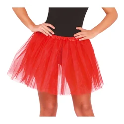 Guirca Žensko TUTU krilo - rdeče 40 cm