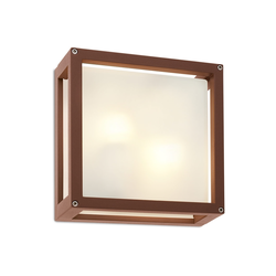 Redo 9893 - Spoljna zidna svetiljka BRICK 2xE27/42W/230V IP54 braon