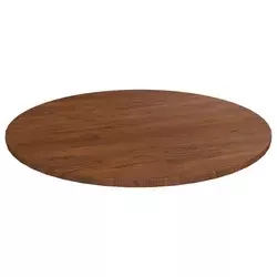 Okrugla stolna ploča tamnosmeđa O 80x1,5cm tretirana hrastovina