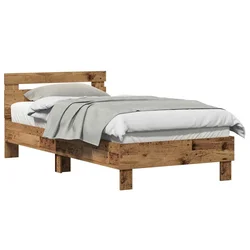 Vidaxl Konstrukcija postelje Star les 193 x 95 x 88 cm Konstruiran les