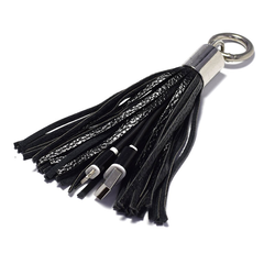 USB Kabl sa priveskom iPhone Lightning crni
