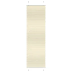 Plisirana zavjesa krem boje 55x200 cm Širina tkanine 54,4 cm Poliester