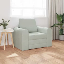 Krevet na razvlačenje Svijetlo siva 98 x 71 x 83 cm Baršun