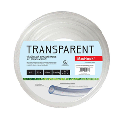 Vrtna cev TRANSPARENTNA 1 25 m bela