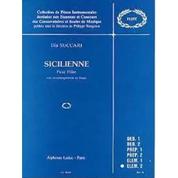 SUCCARI:SICILIENNE POUR FLUTE