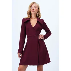 Trend Alacati Stili Ženska haljina Alc-X14427, Bordo