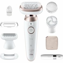 Braun Silk-épil 9 9360 epilator s popolnoma prilagodljivo glavo za noge, telo in podpazduhe 1 kos