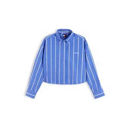 Tommy Jeans Bluza kraljevo modra / bela