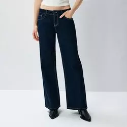 Farmerke wide leg sa niskim strukom
