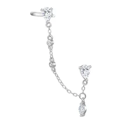 Hey Happiness Uhani Chain Cuff srebrna