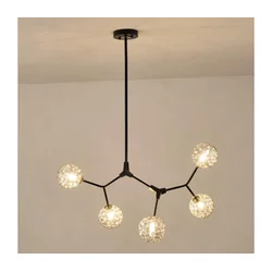 Luster na štangu GALILEA 5xG9/15W/230V siva