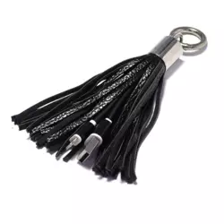 Kabel sa priveskom iPhone Lightning crni.