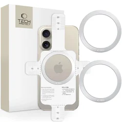 slomart Tech-Protect MMP-110 2v1 MagSafe prstan - srebrn/srebrn