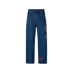Ed Hardy Kavbojke moder denim/mešane barve