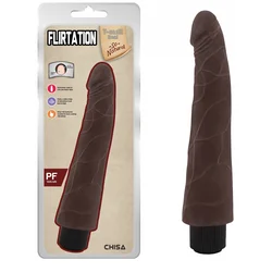 Flirtation Vibrator, 24 cm, Braon