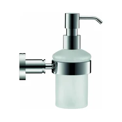 Duravit 99161000 -Stenski dozator za milo D-CODE 390 ml mlečno steklo/sijajni krom