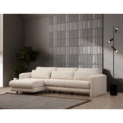 Atelier del Sofa Ugaona garnitura Lily 97x73x290cm Krem