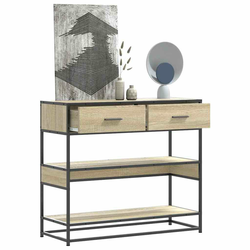 Konzolni stol boja hrasta sonome 90x35x80 cm konstruirano drvo