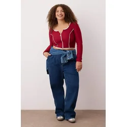 Trendyol Curve Ženska bluza Tbbaw26Af00041, Bordo