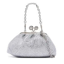 Ročna torba Weekend Max Mara Wkavino 2625516015650 Srebrna