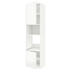 METOD Visoki element za ugradne uređaje, bela/Ringhult bela, 60x60x240 cm