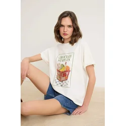 Trendyol Milla Ženska majica TWOSS26TS00288, Bela