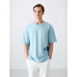 Tommy Life Majica svetlo modra