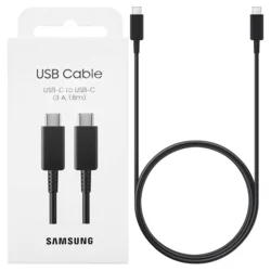 SAMSUNG EP-DX310-JBE Kabl USB-C na USB-C, 1.8m, 3A, Crni