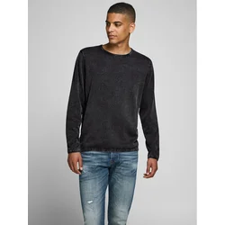 JACK & JONES Pulover LEO, črna