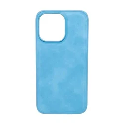 Maska za telefon LEATHER CASE za Iphone 13 Pro, Svetloplava
