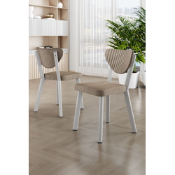 HANAH HOME Set stolica (4 komada) Arfe Cappuccino White