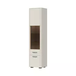 Jela Jagodina Vitrina V50-2KS/AI Air, 50x202x41 cm, Bela