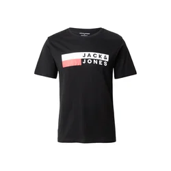 JACK & JONES Majica rdeča/črna/bela