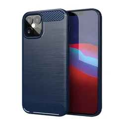 Futrola Carbon Shield TPU za Apple iPhone 12 Pro/iPhone 12 - Plava KP9422
