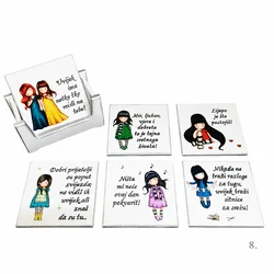 Personalizirani unikatni podmetači za čaše – savršen poklon za rođendan prijateljima, kumovima i roditeljima - 8. - 16322