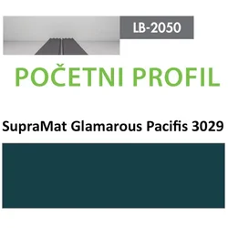 Profil Zidni MDF Početni LB-2050-A SupraMat Glam. Pacific (3029) 2800x139x18mm ( 026-083 )
