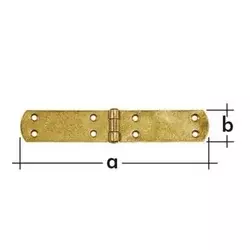 Šarka ravna 150x55x2.5mm cink Domax