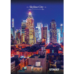 Street bilježnica Skyline City, A6, crte, 40 l