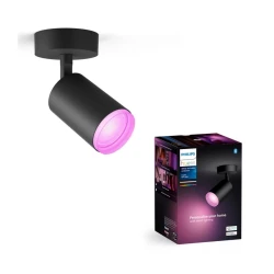 Philips - LED RGBW prigušiva spot svetiljka Hue FUGATO 1xGU10/4,2W/230V crna