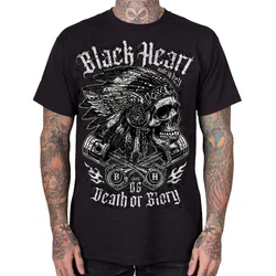 Hardcore majica moška - HURON - BLACK HEART - 20357