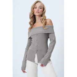 Trend Alacati Stili Ženska bluza Alc-X14527, Bež