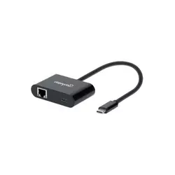 USB HUB Int Manhattan USB C m 3 2 - LAN 10/100/1000 Mbps/USB C 153454