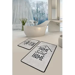 Lessentiel Maison Set 2 prostirke za kupatilo Crno-Beli