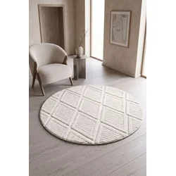Conceptum Hypnose Tepih 742B, Okrugli, 160 cm, Bež
